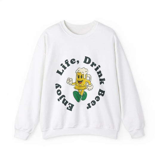 Enjoy Life, Drink Beer Crewneck Jumper